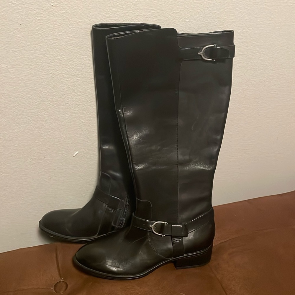 NWT Black Ralph Lauren boots - size 6 wide shaft